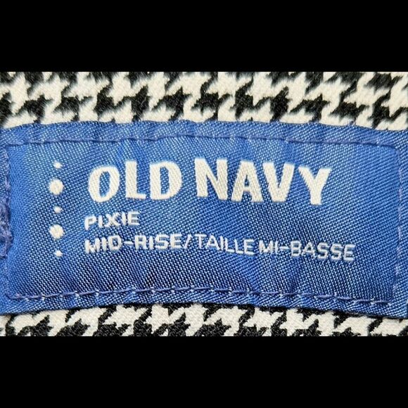 OLD NAVY New Womens Houndstooth Mid- Rise Tall Skinny Pixi Pant Size 6 - Picture 11 of 14